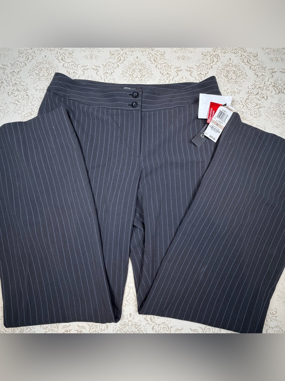 Style & Co. NWT Pinstripe Flair Dress Pants - 12
